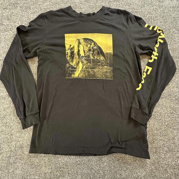 The North Face Other - The North Face Black Long Sleeve Shirt Men’s M – Logo Sleeve, Cotton Comfort Q16